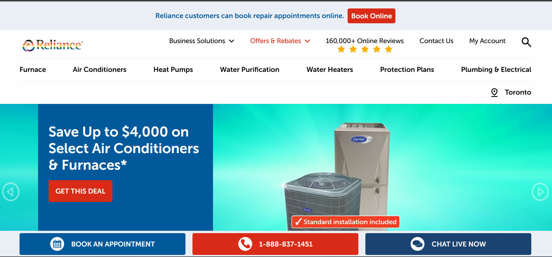 Reliance Home Comfort project preview